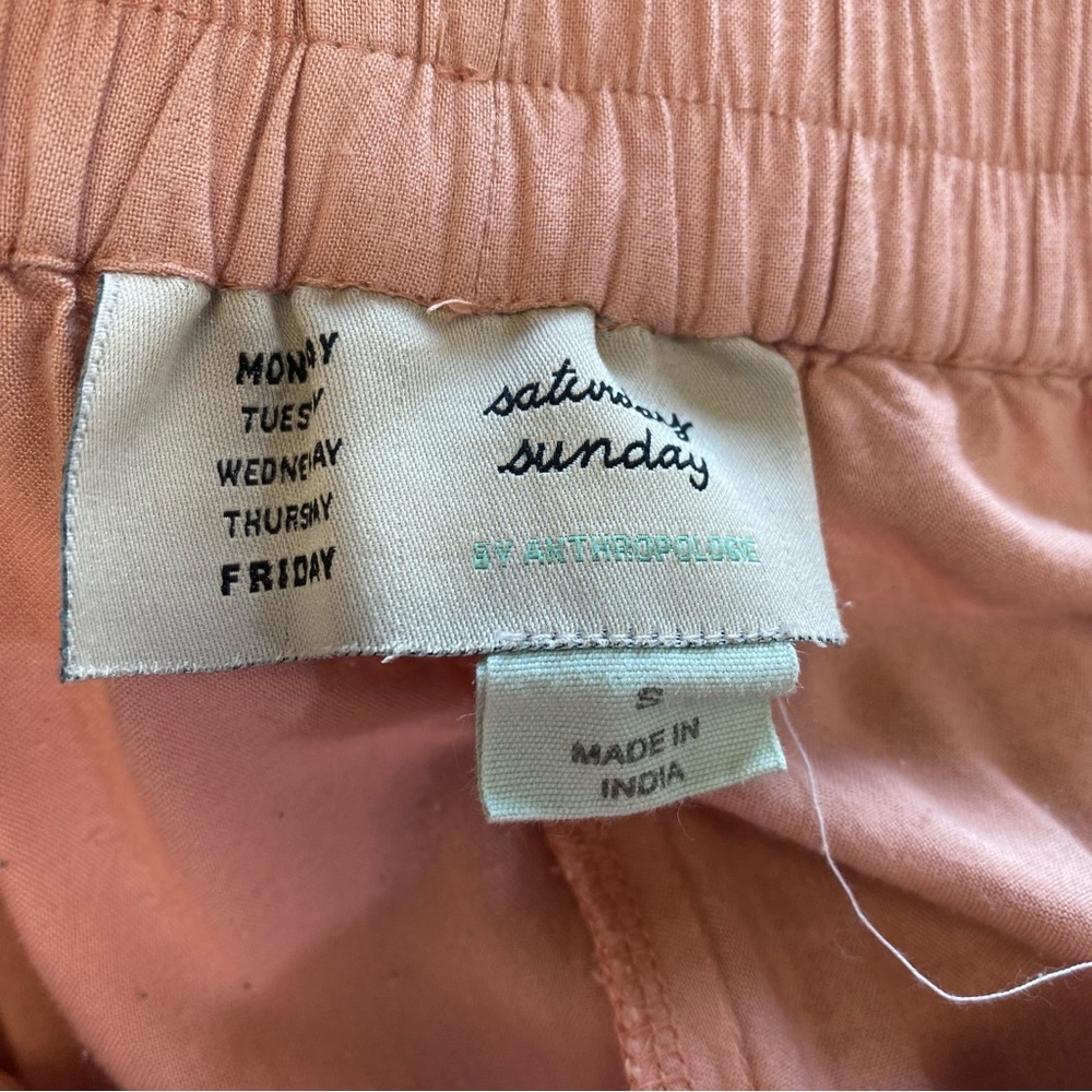 Anthropologie Saturday Sunday Chic Blush Wide Leg Lounge Pants - Picture 5 of 7